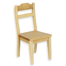 Chaise chene clair meuble miniature 1/12