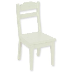 chaise de cuisine blanche miniature 1:12, Meubles