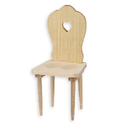 Chaise Paysanne non vernie meuble miniature 1/12